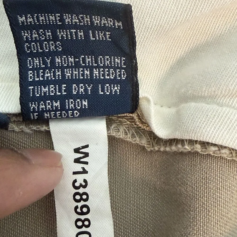 Polo Ralph Lauren Prospect Pant Chino Khaki Tan 100% Cotton 38/29 Classic Twill